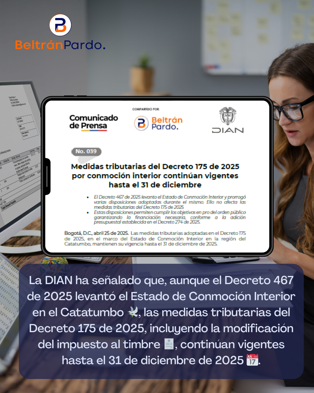  ¡ACLARACIÓN SOBRE LA VIGENCIA DE LA TARIFA DEL IMPUESTO DE TIMBRE!